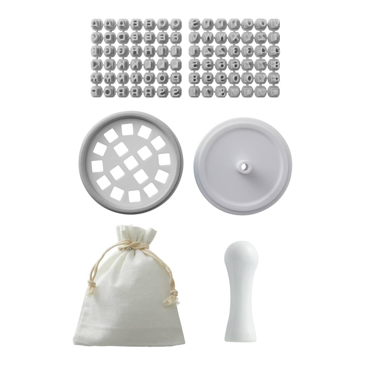 Alphabet & Number Cookie Embosser Kit by Makery™